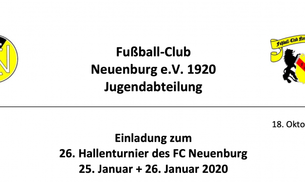 Hallenturnier des FC Neuenburg 27. Januar + 28. Januar 2024